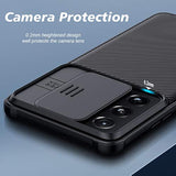 Samsung Galaxy S21 Ultra 6.8" Camera Protection Case with Hard PC Back & Soft Bumper, Protective & Slim Fit, Black