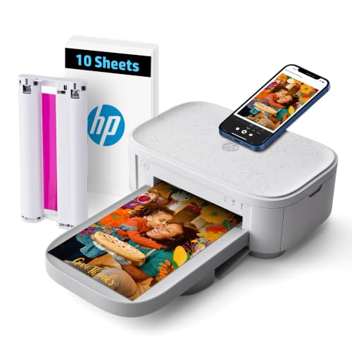 Sprocket Studio Plus 4X6 Wireless Instant Photo Printer, 10 Sheets + Cartridge, Wi-Fi, Premium Dye Sublimation, Compact Home Use, Prints Vibrant Color Pictures, Editing App For Creative Photos
