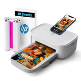 Sprocket Studio Plus 4X6 Wireless Instant Photo Printer, 10 Sheets + Cartridge, Wi-Fi, Premium Dye Sublimation, Compact Home Use, Prints Vibrant Color Pictures, Editing App For Creative Photos