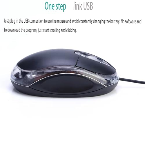 2 Pack Wired Mini Optical Mouse Computer Mouse Ergonomic Mouse With Usb Mouse For Laptop Pc Desktop Mice Compatible With Windows Linux Mac Fit For Office Business Home,Kidsblack