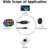 5V To 12V Step Up Cable, Usb Adapter With Dc Jack 5.5 X 2.1Mm For Fan, Table L