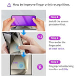 2 Pack For Samsung Galaxy S25 Privacy Screen Protector[Rose-Purple][0.08S Fingerprint Unlocked] Film 6.2'', Eye Protection, Anti-Bubble, Full Coverage