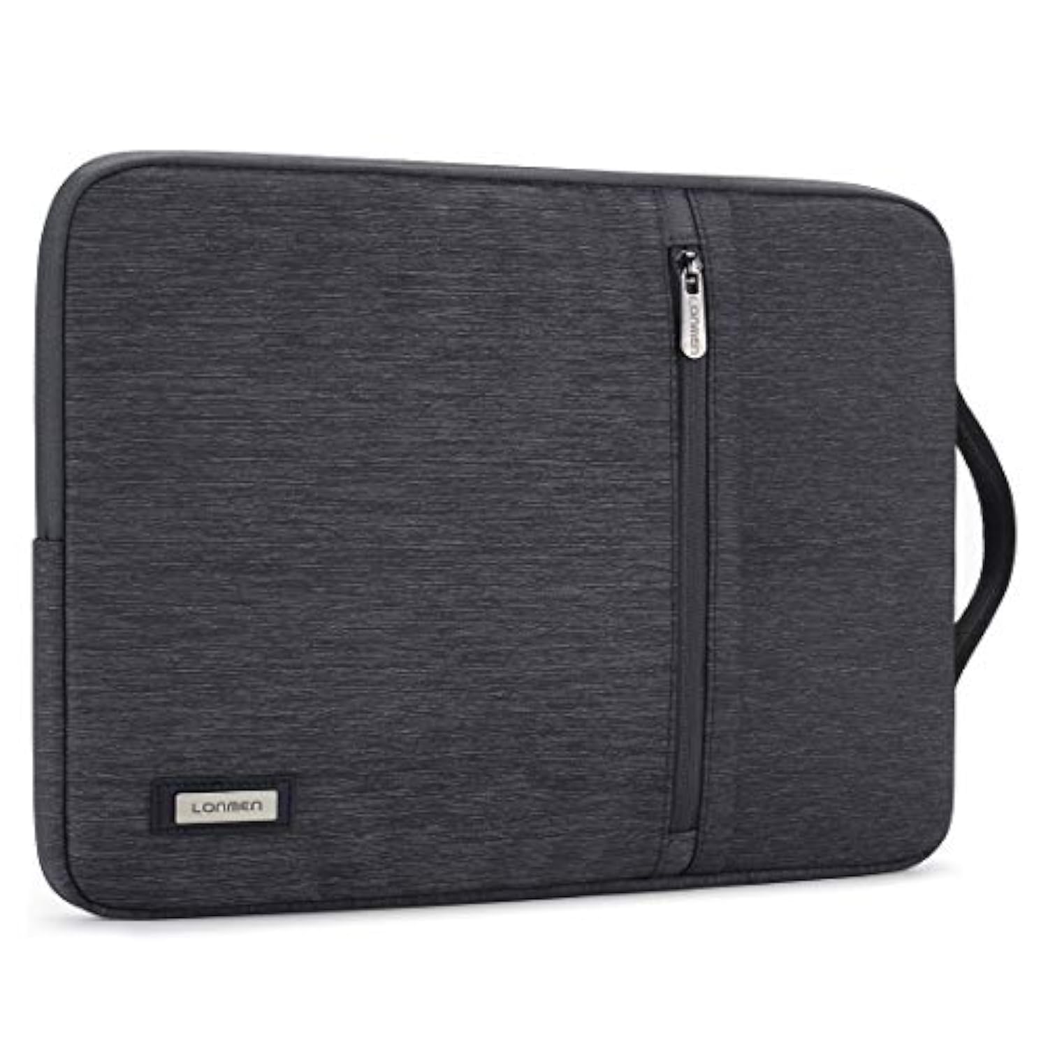 15.6 Inch Laptop Sleeve Case Water-Resistant Notebook Handle Bag For Lenovo Flex 4/Yoga 720/Ideapad 330 321S Laptop/Thinkpad P1/Hp Envy X360 15/Dell Latitude 3590,Dark Grey