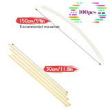 100 Pack Clear 260 Long Latex Balloons Twisting Animal Balloons for Party Decorations