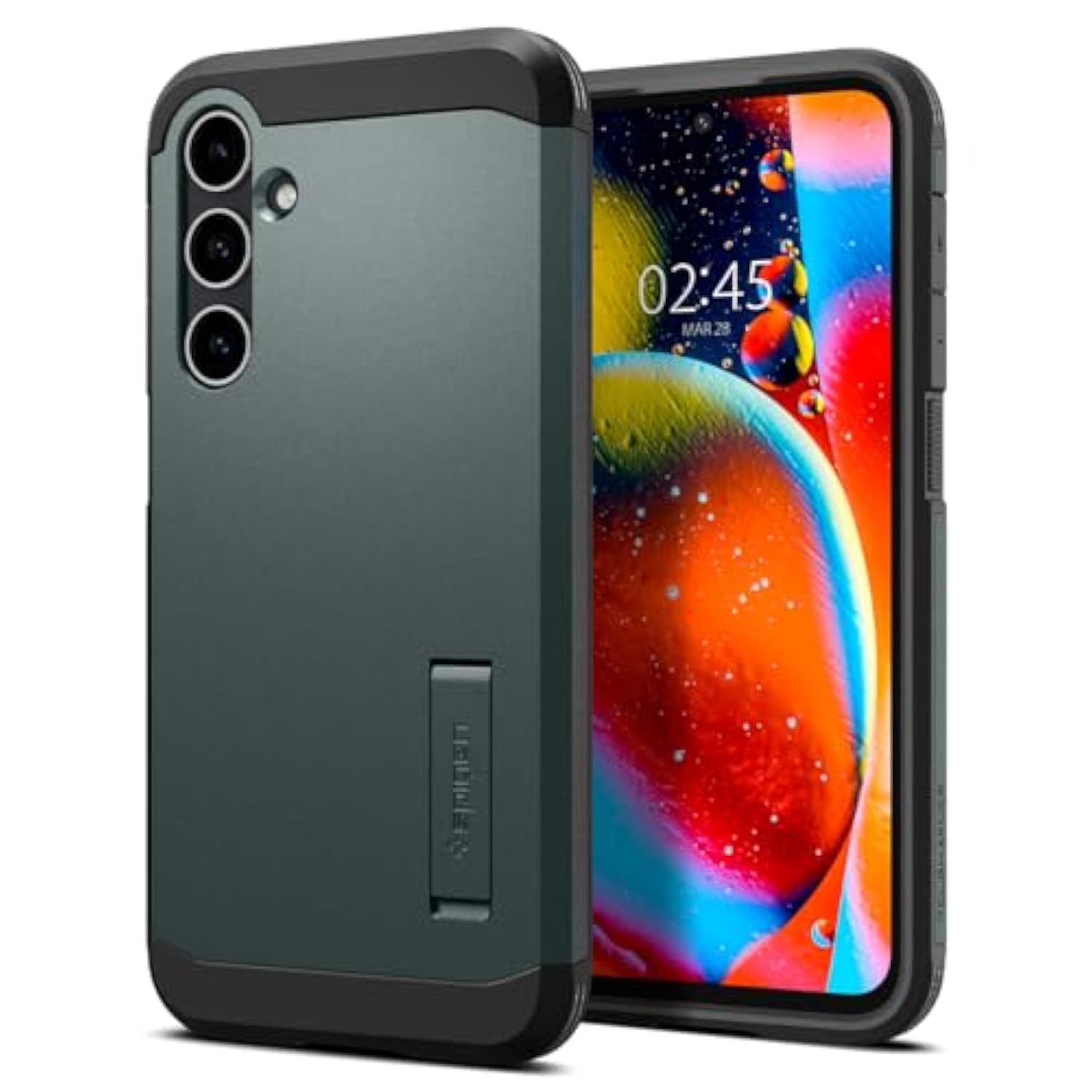 Spigen Tough Armor Designed for Galaxy S23 FE Case (2023) - Abyss Green