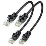 Cat6 Ethernet Cable 1Ft 2-Pack, Short Patch Cable 1 Foot Cord (Cat 6 Cable, In