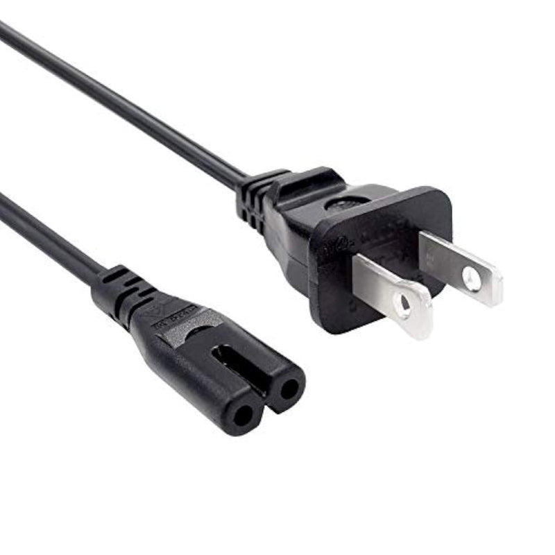 2 Prong Power Cord Replacement For Sonos Play One 1 3 5 Sub Spakers,Sound Bar Soundbar Subwoofer Black Wihte 8Ft Power Cord Ac Cable