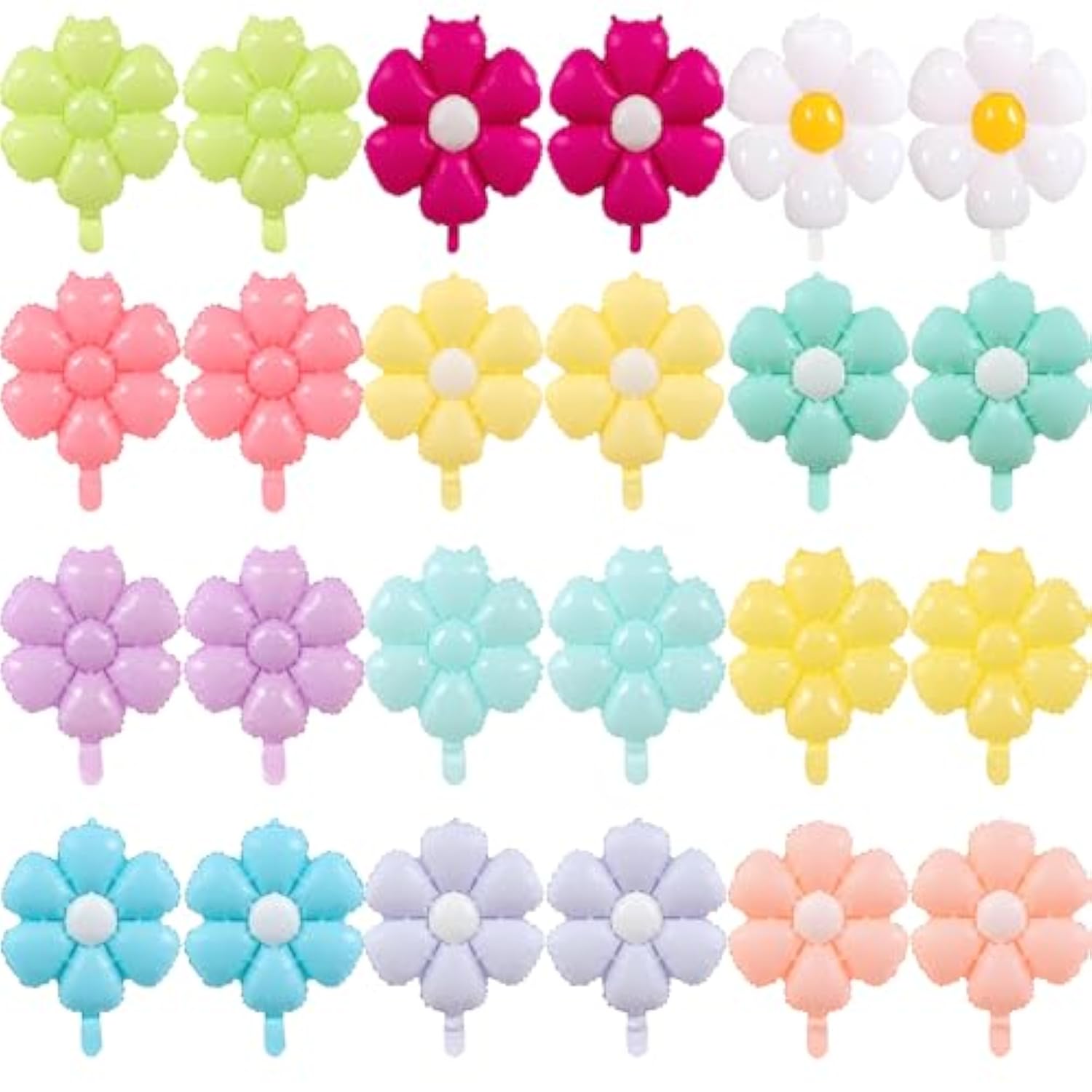 9Pcs Pink Halloween Balloons - BOO, Bat & Ghost Foil Balloons for Party Decorations