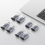 Usb C/Lightning To Micro Usb Adapter, Type C To Lightning Converter, Usb C To Mini Usb Connector (8 Pack)