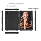 For Tcl Tab 10 5G Tablet Case With Shoulder Strap Soft Silicone&Hard Back Hybr