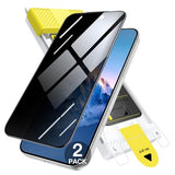 Infinity Privacy Screen Protector for iPhone 17 Pro, 9H+ 3D Full Coverage Anti-Spy Tempered Glass with Auto-Align Installation Tool,