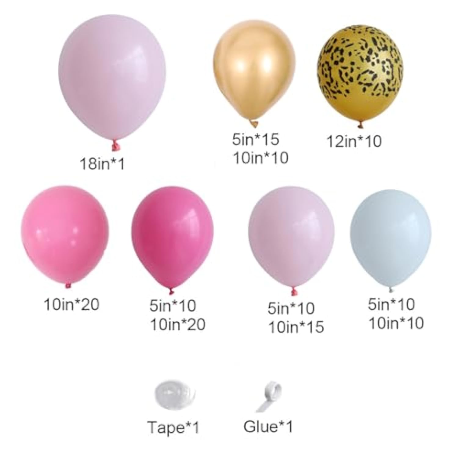 Pink Leopard Balloon Arch Kit: Safari Jungle Party Decor