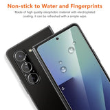 [2Set 6PCS] for Galaxy Z Fold 7 Screen Protector, 2 Inner TPU Films + 2 Outer Tempered Glass + 2 Camera Lens Protecters, Fingerprint Unlock, HD