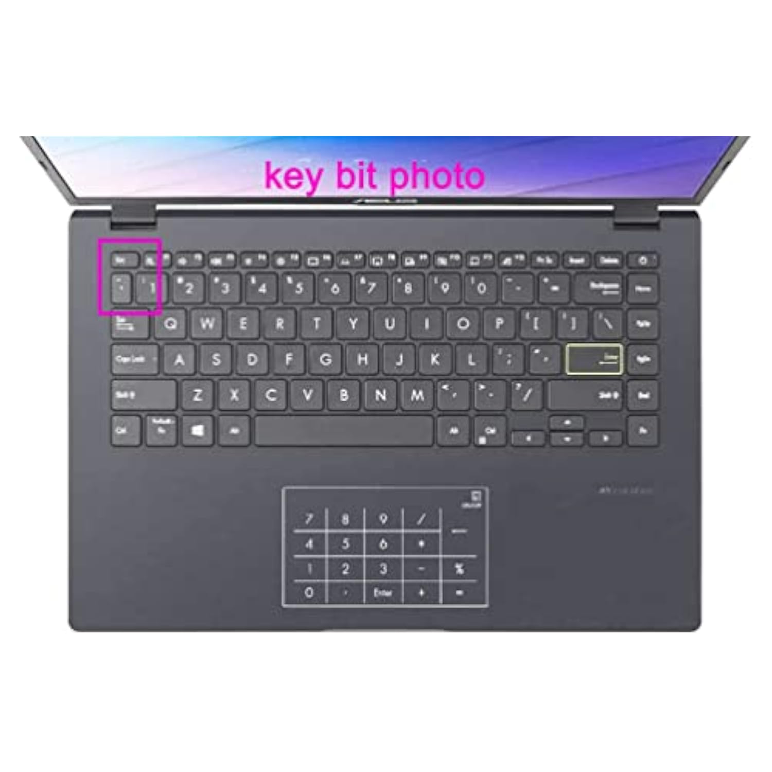 Silicone Keyboard Skin Compatible For Asus 14" L410 L410Ma-Db02 E410, Vivobook