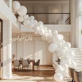 145pcs White Balloon Kit – Mixed Sizes for Party, Wedding, Baby Shower & Event Decor
