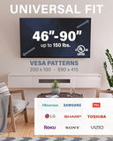 Tilting TV Wall Mount for 46" - 90 TVs or 150lbs - Premium Tilt Mount w/Universal Fit - Smooth 5.7" Extension Allows for Cable Management - Includes
