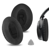 Geekria Comfort Laminated Fabric Replacement Ear Pads for Bose New QuietComfort, QC 45/35II/ 35IIGaming/35/25/15/SE, AE 2/2i/2w, SoundTrue, SoundLinkAE2 Headphones, with Video Guide (Black)