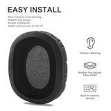 Headphone Earpad Replacement - Compatible With Logitech G Pro/G Pro X - Black - Memory Foam & Leather - 1 Pair
