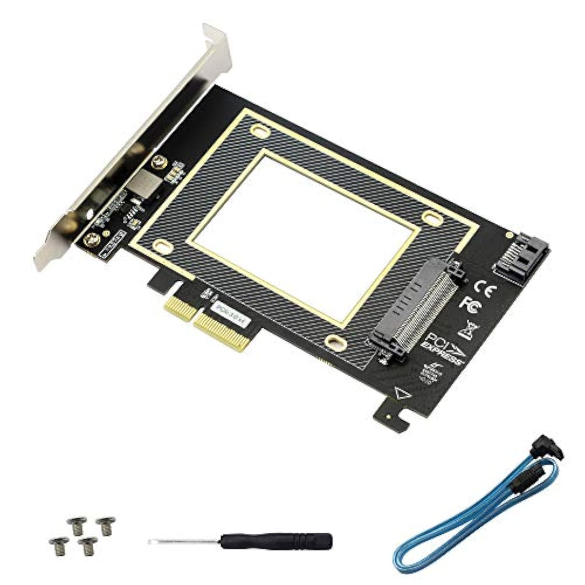 U.2 To Pcie Expansion Card,Sff 8639 To Pcie 3.0 X4 Riser Card,Pci-E 3.0 X4 Sat