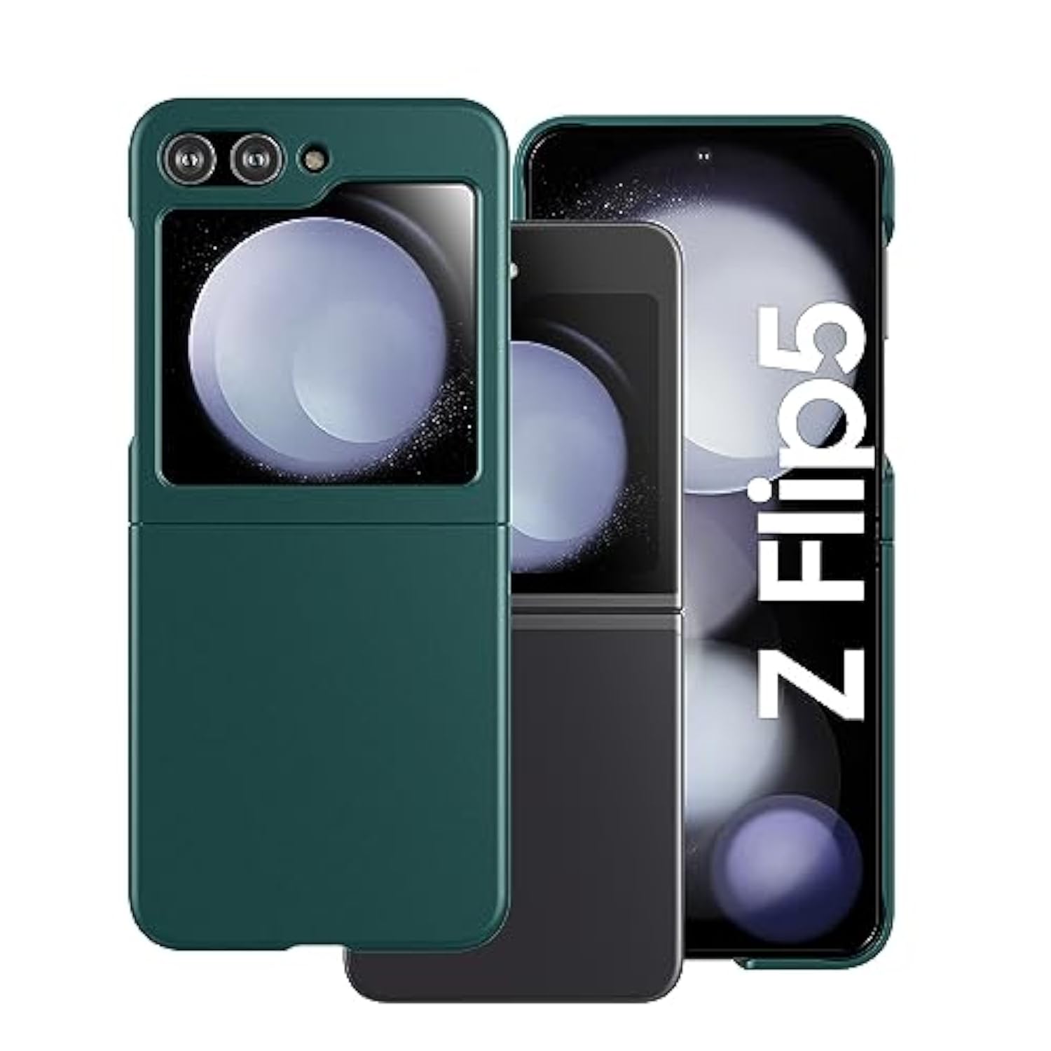 Case For Samsung Galaxy Z Flip 5 (2023) Thin Hard Matte Phone Case For Galaxy Z Flip5 - Green