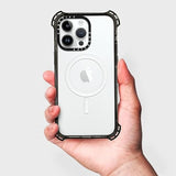 Bounce Case For Iphone 15 [6X Military Grade Drop Tested / 21.3Ft Drop Protection/Compatible With Magsafe] - Clear Black