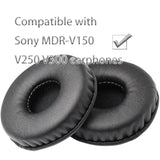Replace The Ear Pads Compatible With Sony Mdr-V150 V250 V300 V100 V200 V400 Headset, Replace The Ear Pad Protein Leather And Memory Sponge Production (Black)