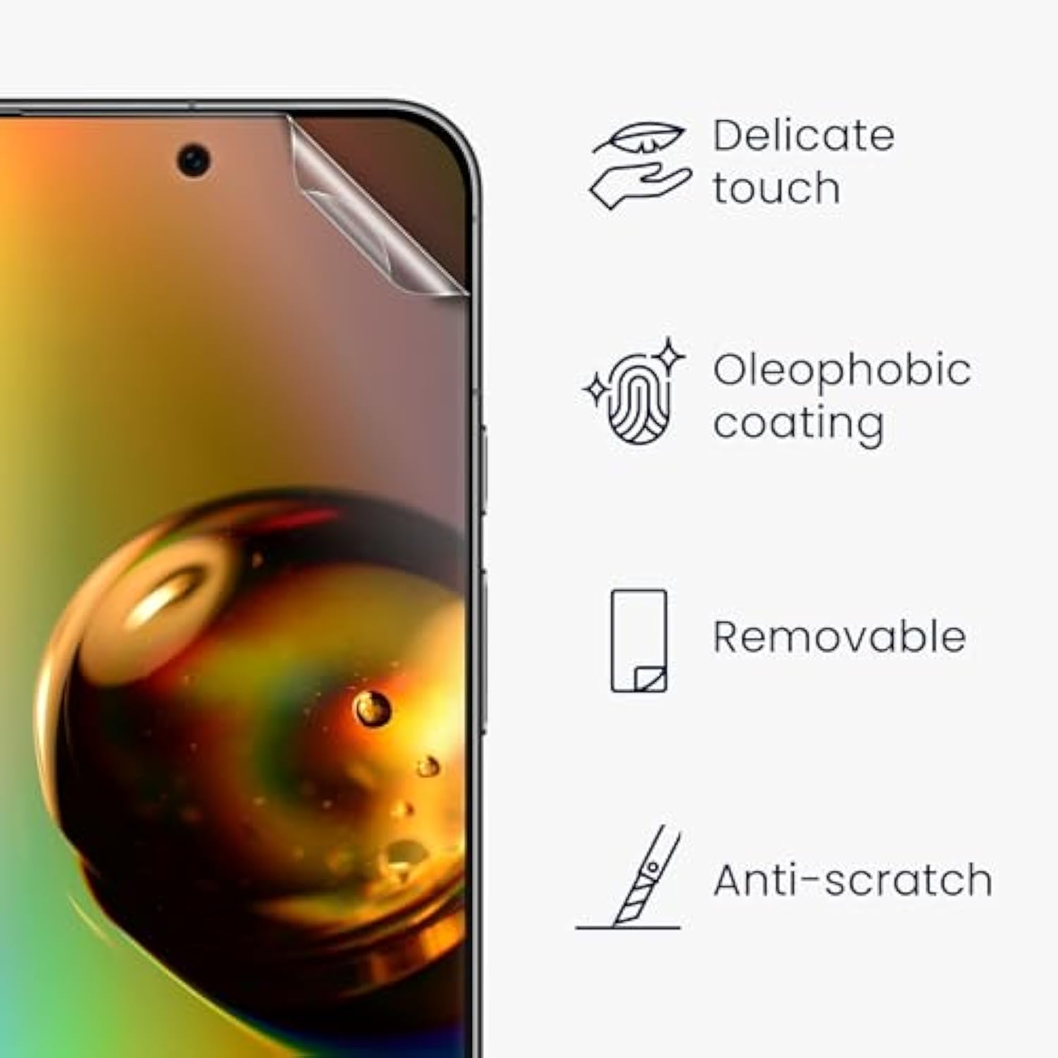 kwmobile Screen Protectors Compatible with Google Pixel 10 Pro XL/Pixel 9 Pro XL Screen Protector - 3X Ultra-Clear Transparent Phone Films