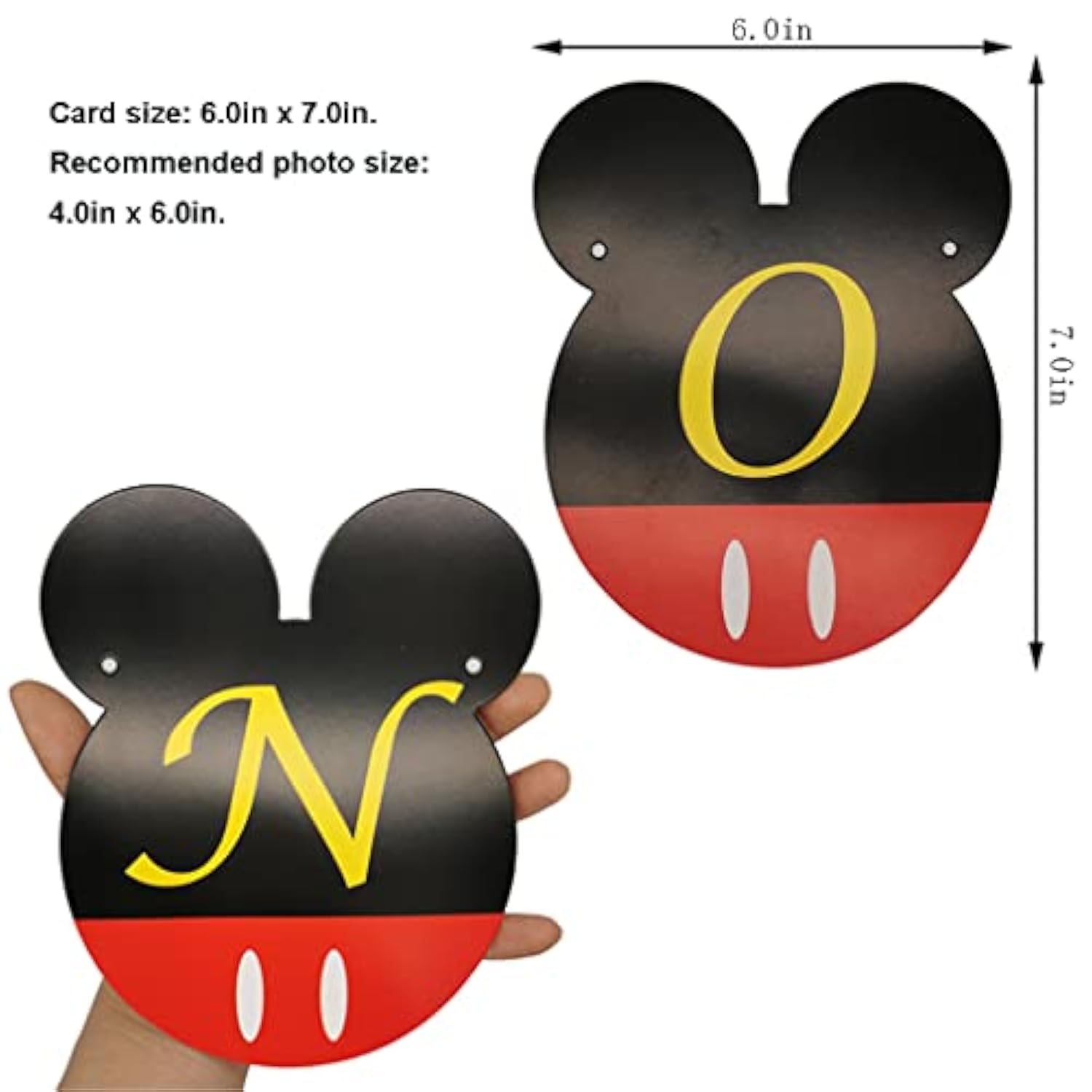 Mickey Themed Birthday Party Photo Banner & “One” High Chair Banner, Nb To 12 Month Photo Banner, 1St Birthday Supplies, Baby Shower Decoration