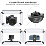 ULANZI Smartphone Video Rig with Light, Cell Phone Handheld Stabilizer with Ring Light 8500k Selfie Light for Filmaking Live Steam Tiktok YouTube Video Recording, with 8000mAh Build-in Battery