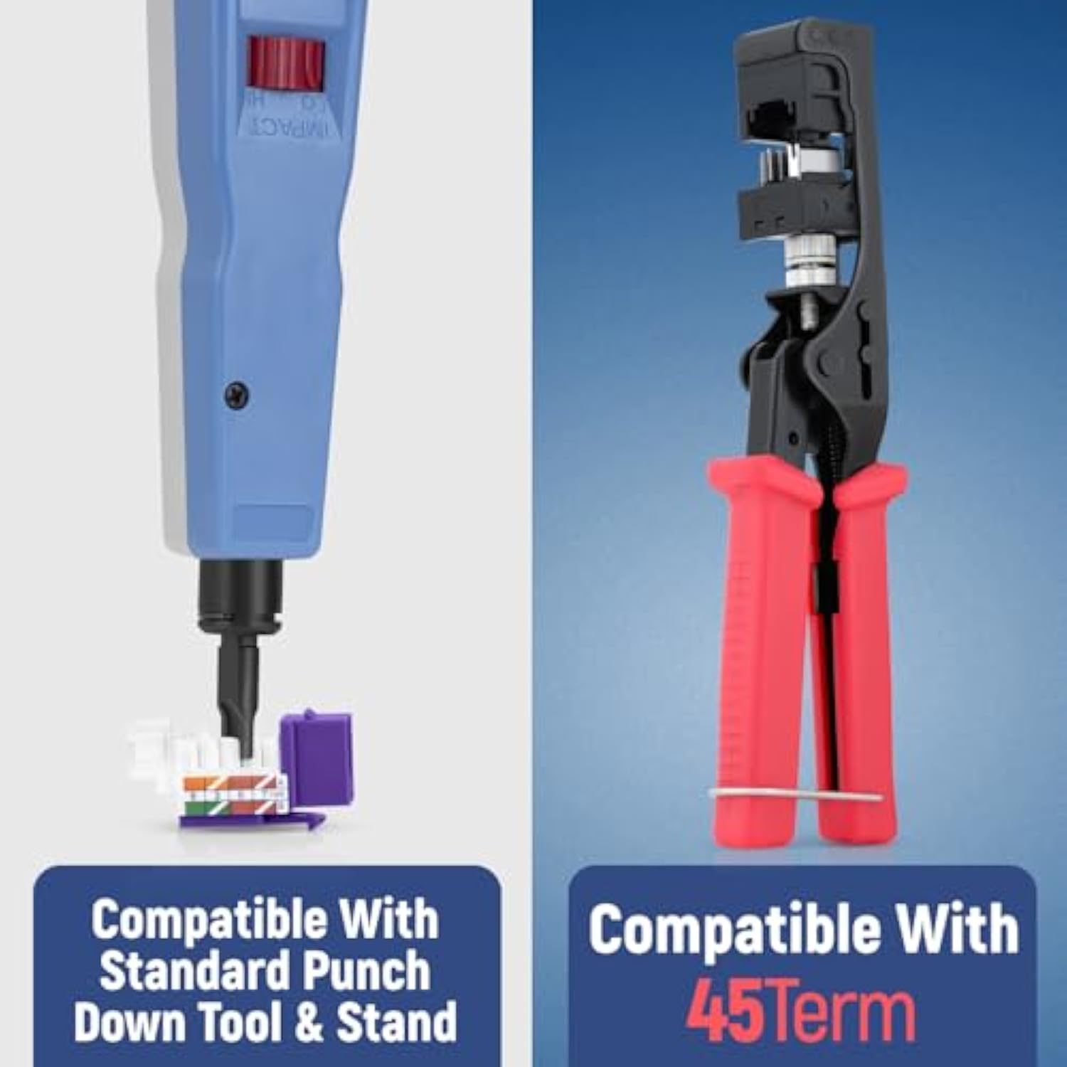 45° Angled Cat6 Keystone Jack In Purple - Slim Profile Rj45 Ethernet Connector