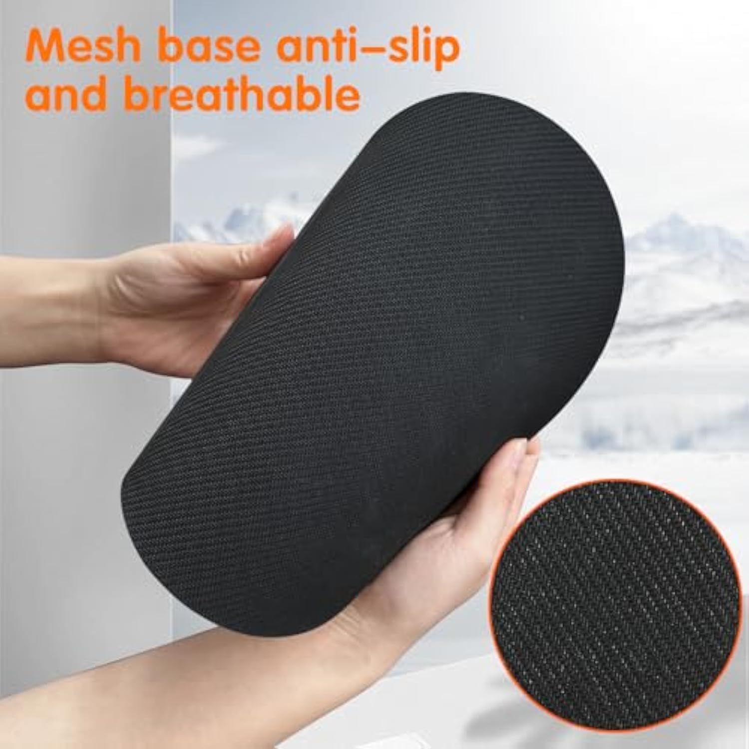 Mouse Pad, Gel Wrist Support Comfortable Ergonomic Mousepad With Smooth Rest Surface And Non-Slip Pu Base For Pain Relief Computer Laptop Office Home (Pure Black)