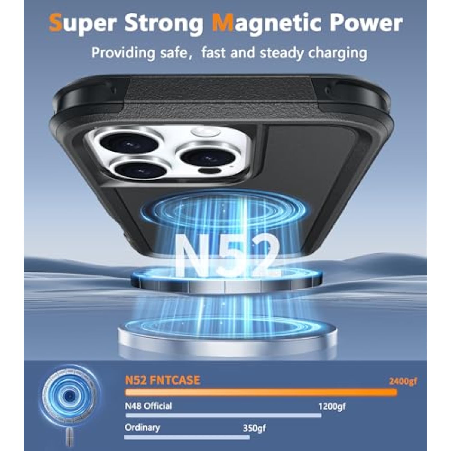 For Iphone 16 Pro Case: Magnetic Dual Layer Protective Cell Phone Cover With Belt-Clip Holster | Heavy Duty Military Grade Shockproof Drop Protection Non Slip Textured Phonecase