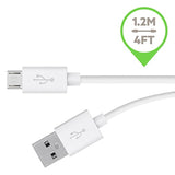 Belkin MIXIT Micro USB Cable for Samsung Phones (White, 4 Feet)