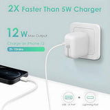 Iphone Fast Charger 12W Usb Wall Adapter – Ul Certified Charging Block For Ipad, Iphone, Ipad Mini, Ipad Air, Ipad Pro, Airpods