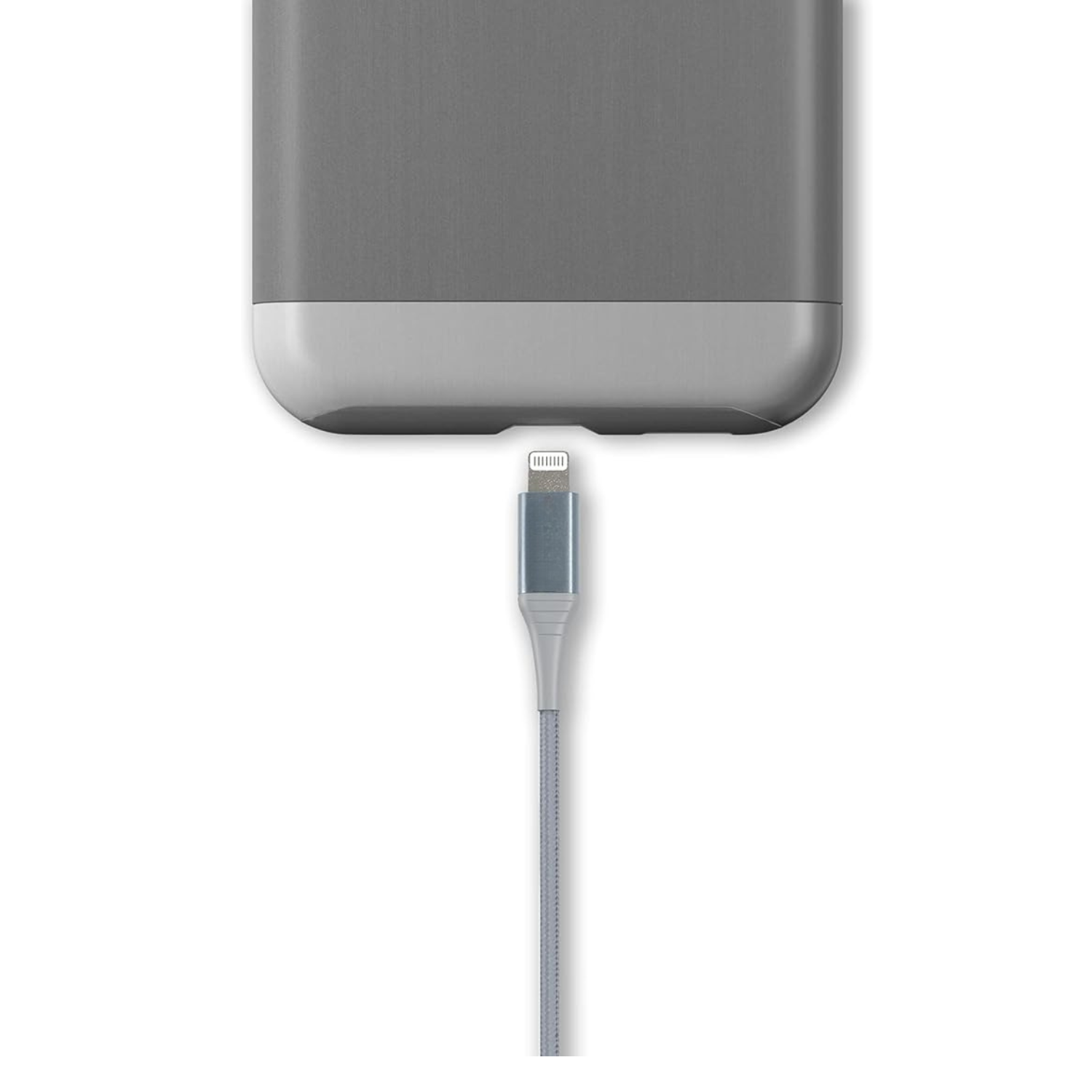 Apple MFi Certified USB A to Lightning Cable 6FT Nylon Braided Fast Charging Cord for iPhone iPad Dark Gray