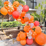 90Pack Orange Balloons Different Size 18/12/10/5 Inch Burnt Orange Balloon Garland Arch Kit For Thanksgiving Day, Fall Theme Party, Wedding, Birthday, Halloween, Baby Shower Decorations