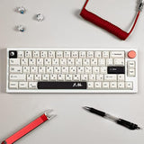 White Japanese Keycaps 133 Keys Cherry Profile Keycap Dye-Sub Suitable For 60/