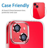 For Iphone 14 And Iphone 14 Plus Camera Lens Protector, Anti-Scratch Lens Cover 9H Tempered Glass Camera Screen Protector Shockproof Camera Ring For 14 And 14 Plus With 2 Lens - 2 Pcs Red