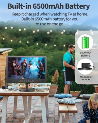 18.2" Portable Tv With Antenna, 1080P Led Tv With Hdmi Input/Av Input/Usb Port, Small Tv For Kitchen, Camping, Rv, Bedroom, Patio, Indoor Outdoor Portable T V Built-In Stand