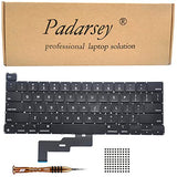 Replacement Keyboard Compatible With Macbook Pro 13" A2338 2020 2022 Us Layout+Keyboard Screws+Screwdriver