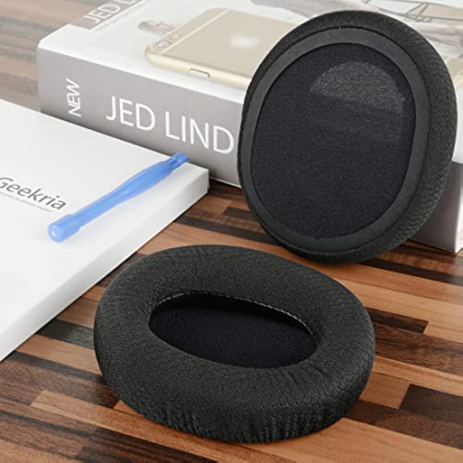 Geekria Comfort Mesh Fabric Replacement Ear Pads for Astro Gaming A10 Gen 2 Headphones Ear Cushions, Repair Parts (Black)