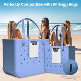 Silicone Phone Holder Accessories For Bogg Bag, Phone Case Holder Compatible With All Bogg Bags, White Cell Phone Insert For Simple Modern Beach Bag