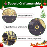 Extra Large Happy New Year Banner 72x48in Firework Balloons Party Backdrop