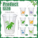 60 Pcs Dinosaur Plastic Cups 12 Oz Dinosaur Clear Disposable Cups Dino Themed Party Cup Dinosaurs Beverage Drinking Cup For Dinosaurs Kids Birthday Drinks Party Supplies