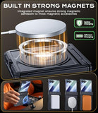 Magnetic case for  Z-Flip-7: Full-Body Military Grade Protective Phone Case [Magsafe Compatible][Dual Kickstand] Heavy Duty Cover for Galaxy Z