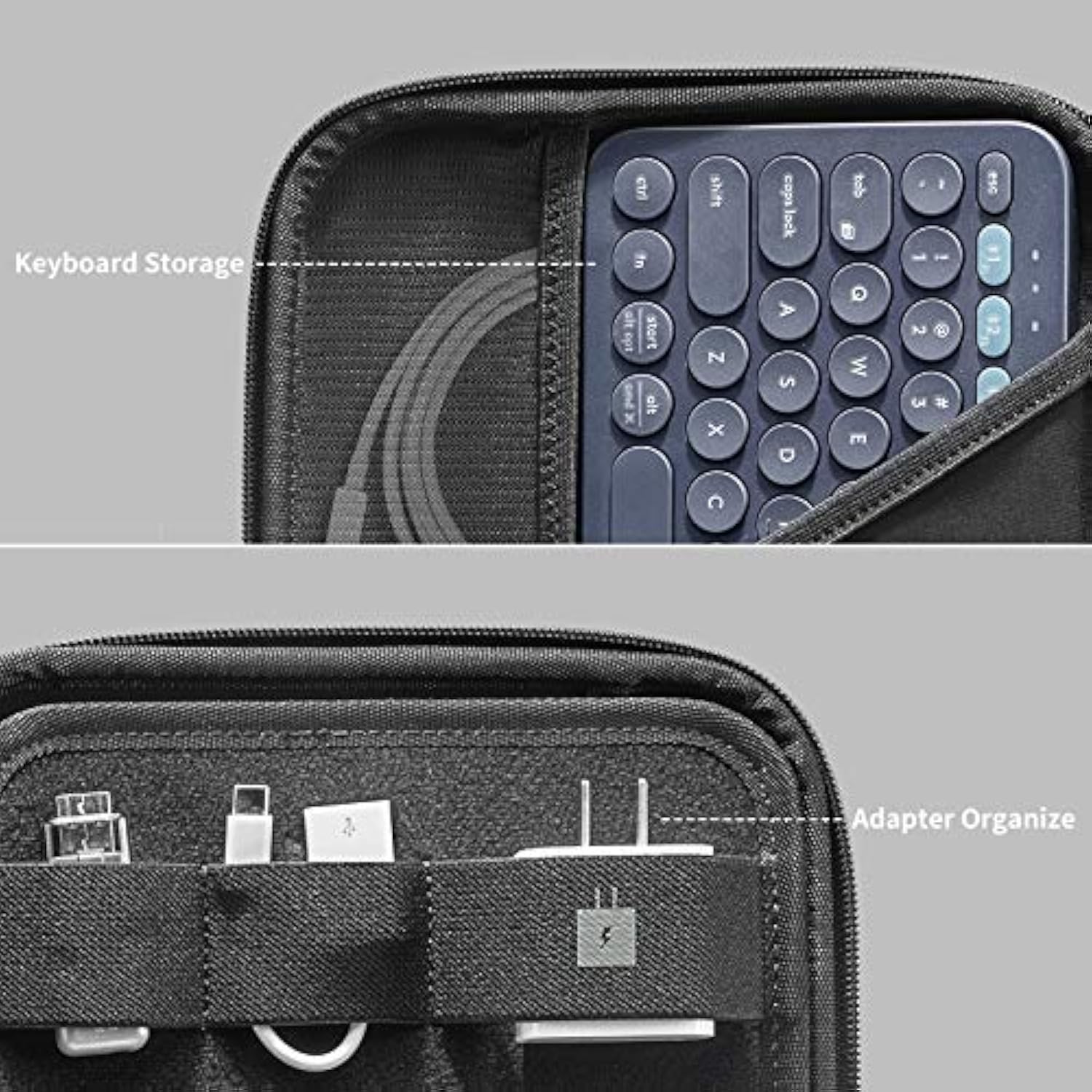 tomtoc Portfolio Case for 11 Inch iPad Pro M4, M2&M1 & iPad Air M3&M2, 2025 iPad A16, 10.9-in iPad Air 5 & iPad 10, Carrying Storage Sleeve Bag with Accessories Compartment