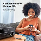 UGREEN 1/8 to 1/4 Stereo Cable 3.5mm TRS to Dual 6.35mm 1/4 TS Mono Y Splitter Audio Cord Adapter Compatible with iPhone, PC, Computer Sound Card, Mixer, Multimedia Speaker, Home Stereo System 6.6FT