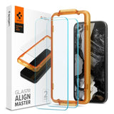Spigen Tempered Glass Screen Protector [GlasTR AlignMaster] Designed for Pixel 8a [Case Friendly] - 2 Pack…