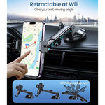 Wireless Car Charger, 15W Fast Charging Auto-Clamping Car Mount Universal Hands-Free