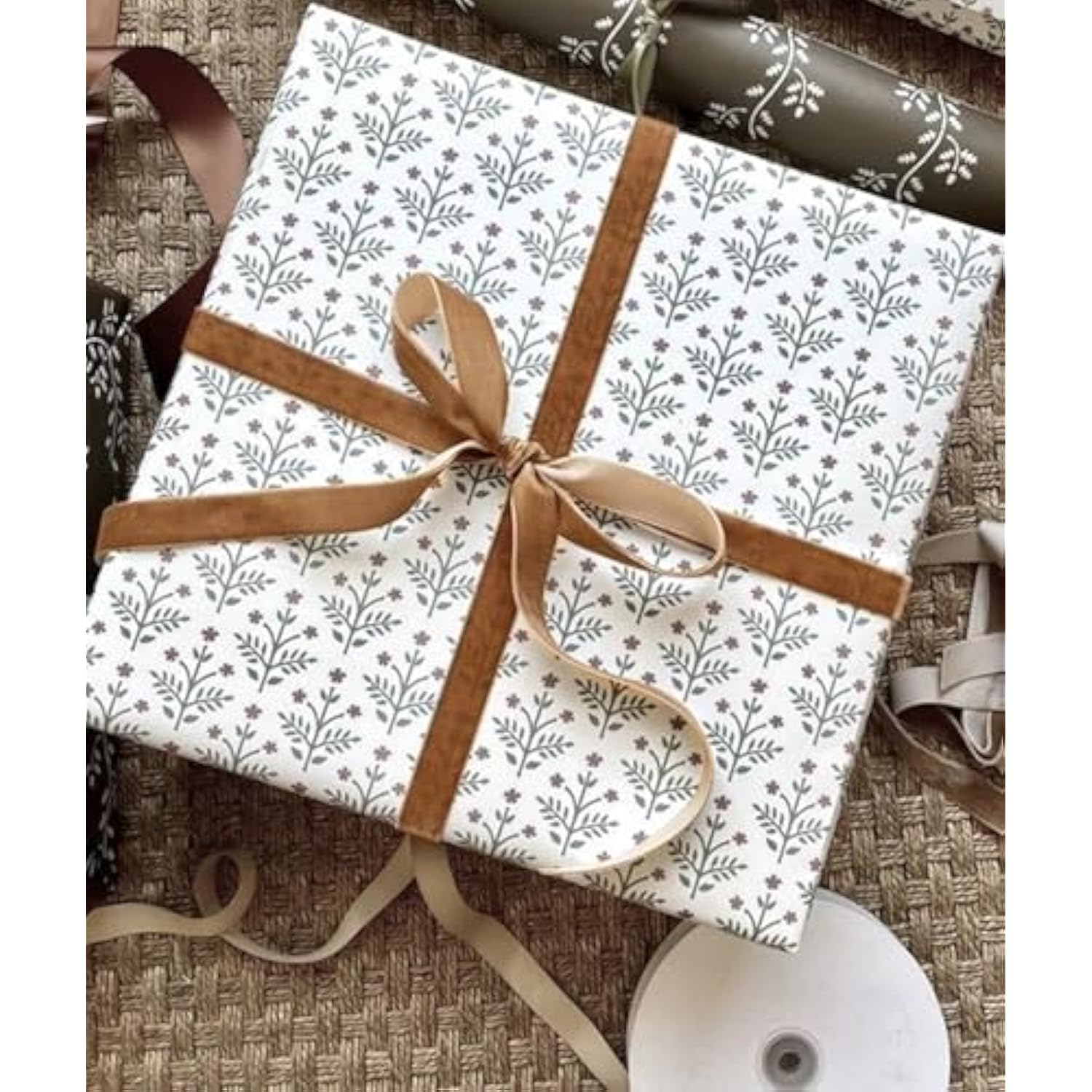 Copper Velvet Ribbon 5/8'' 25 Yards For Christmas Tree, Gift Wrapping, Flower Bouquet, Wreath Decorations, Bow Making